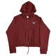 Reebok Γυναικεία ζακέτα Small Logo Fleece Crop Full-Zip Hoodie